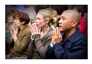 SGI Las Vegas Buddhist practitioners chanting